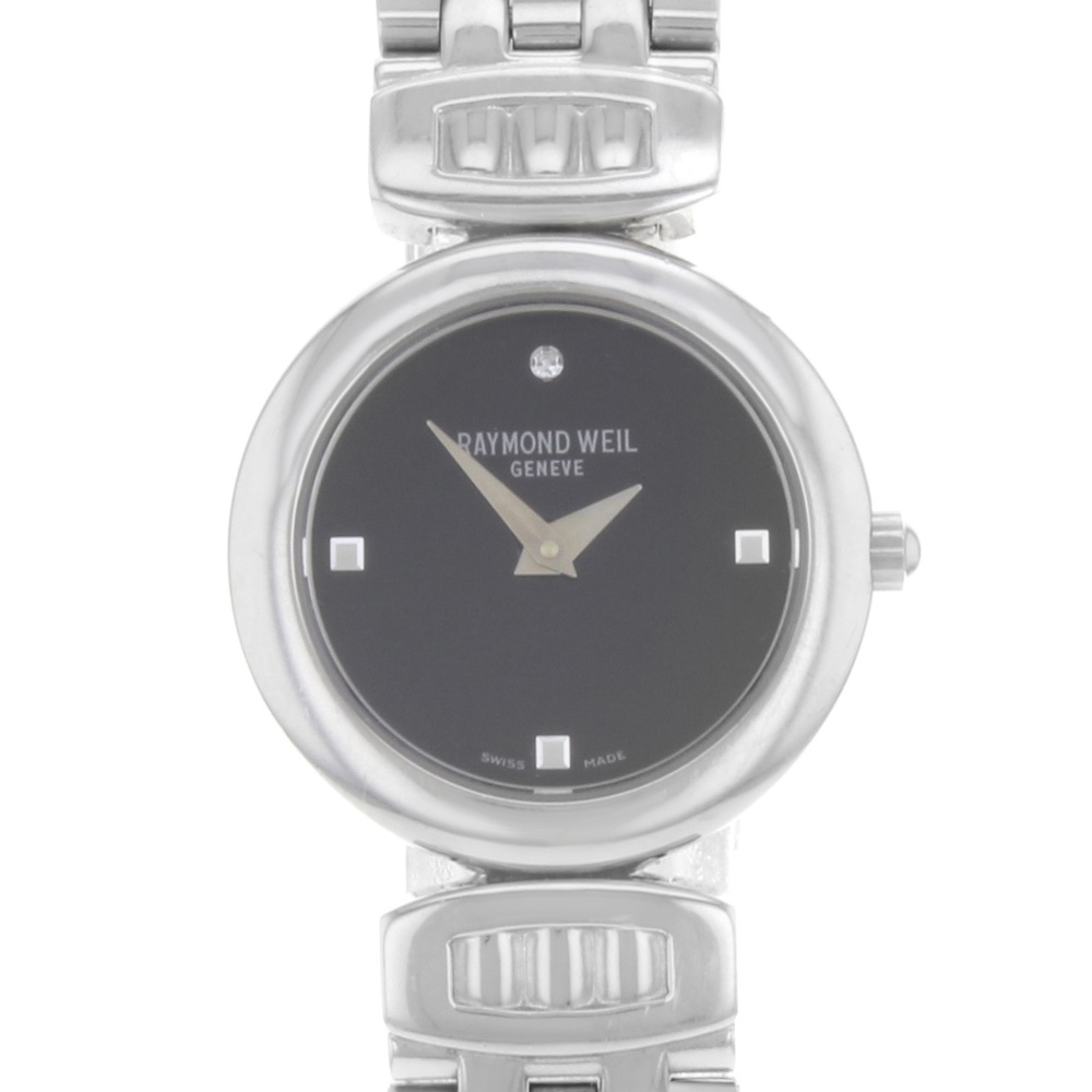 Chorus Black Dial Steel Quartz Ladies Watch
